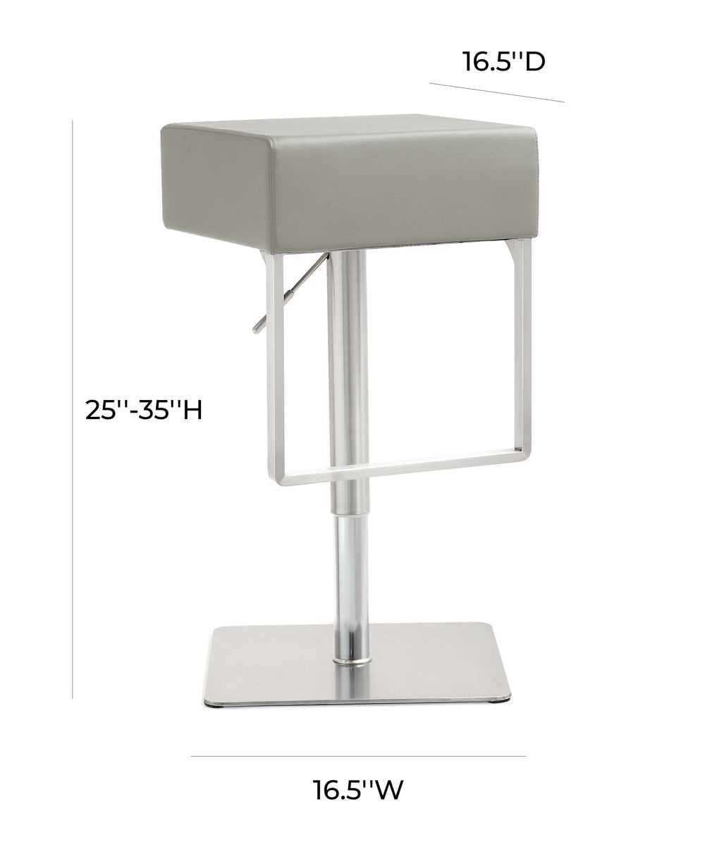 Seville Performance Vegan Leather Adjustable Stool dimensions