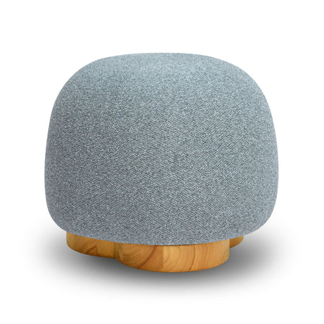 Oopa Swivel Ottoman paired with an entryway accent console