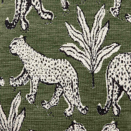 Raji Leopard Performance Jacquard Ottoman - View 19