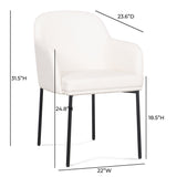 Sydney Performance Vegan Leather Armchair - Set of 2 - View 15