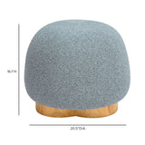 Oopa Swivel Ottoman side elevation demonstrating proportionate silhouette