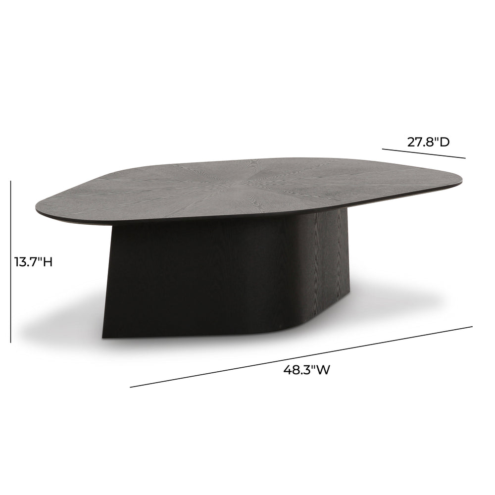 Roche 48" Ash Geometric Coffee Table dimensions
