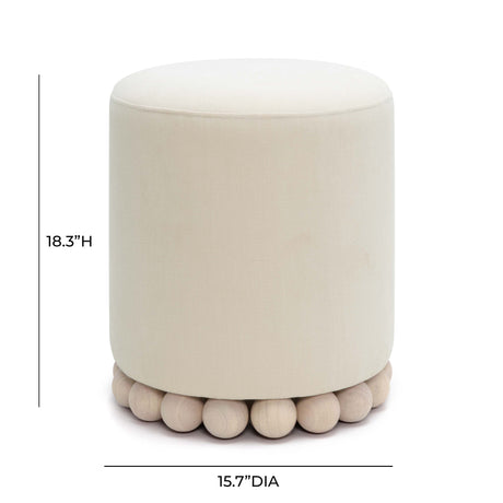 Dex compact ottoman styled in small space apartment layout