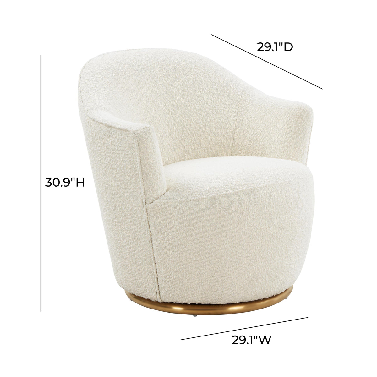 Skyla Swivel Accent Chair - View 13