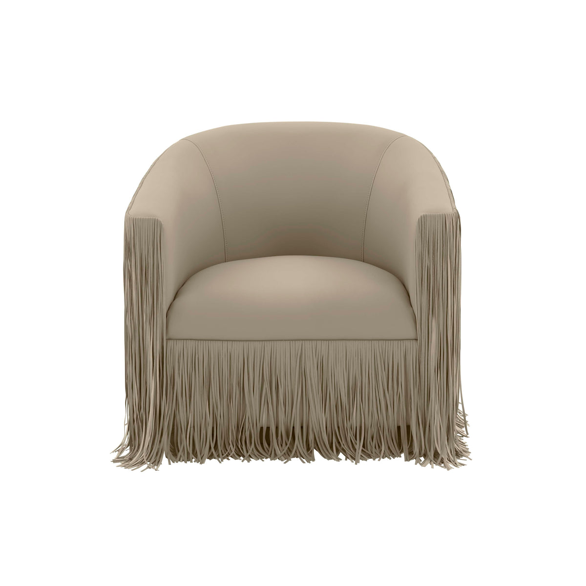 Shag Me Performance Vegan Leather Swivel Accent Chair - View 29
