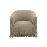Shag Me Performance Vegan Leather Swivel Accent Chair - View 29
