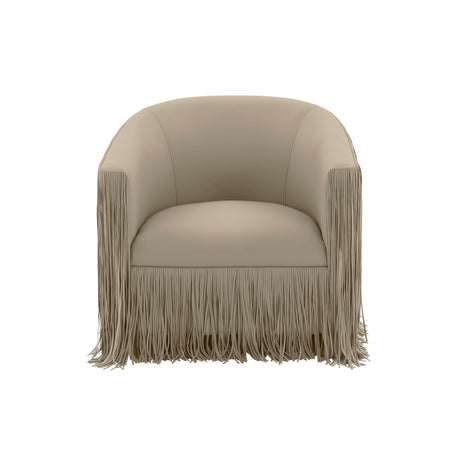 Shag Me Performance Vegan Leather Swivel Accent Chair - View 29