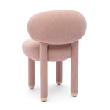 Manu Performance Fabric Side Chair three-quarter view emphasizing dense seat cushioning