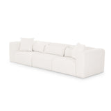 Tarra 118-Inch Modular Sofa side profile detailing wide corduroy ribbing texture