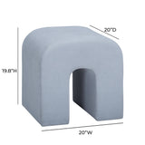 Desi Performance Fabric Ottoman - View 14