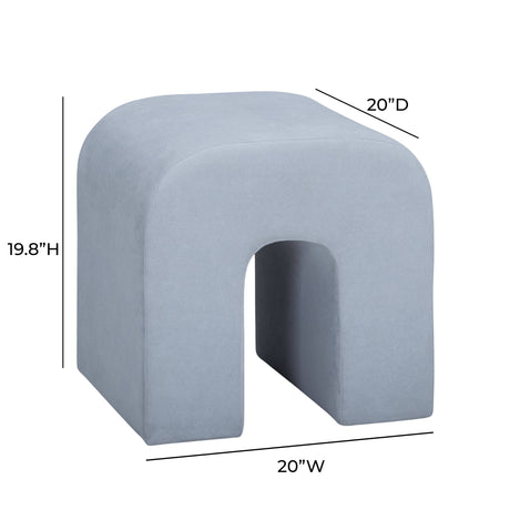 Desi Performance Fabric Ottoman - View 14