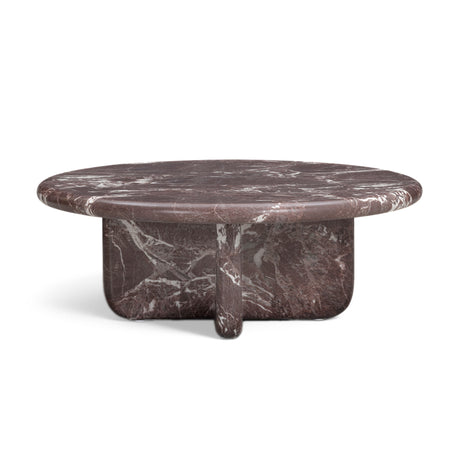Juju Faux Marble Indoor/Outdoor Round Coffee Table (24"-32") - View 13