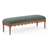 Oodle 56.5" Performance Vegan Mohair Bench - View 25