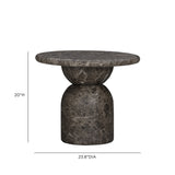 Cynthia Concrete Indoor/Outdoor Side Table - View 23