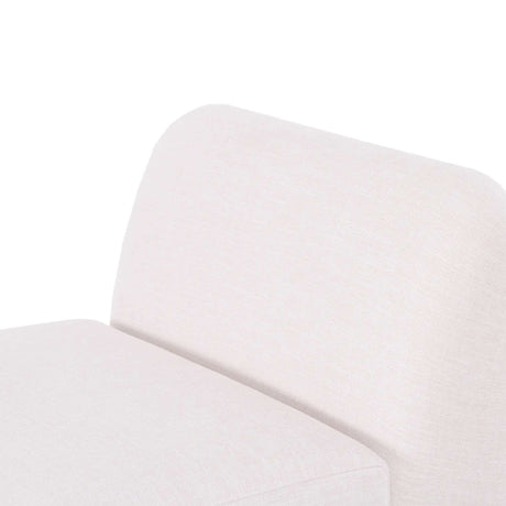 Tan Gorge Modular Armless Chair side angle profile