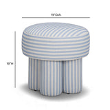 Masha Linen Accent Stool - View 7