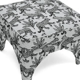 Raji Leopard Performance Jacquard Ottoman - View 11