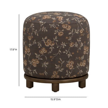 Bisou Performance Jacquard Ottoman - View 5