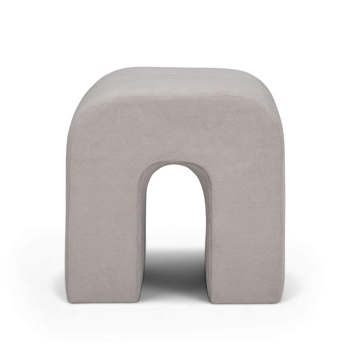 Desi Performance Fabric Ottoman - View 3