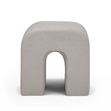 Desi Performance Fabric Ottoman - View 3