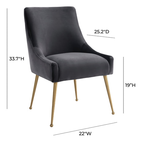 Beatrix Performance Velvet Dining Chair - View 33