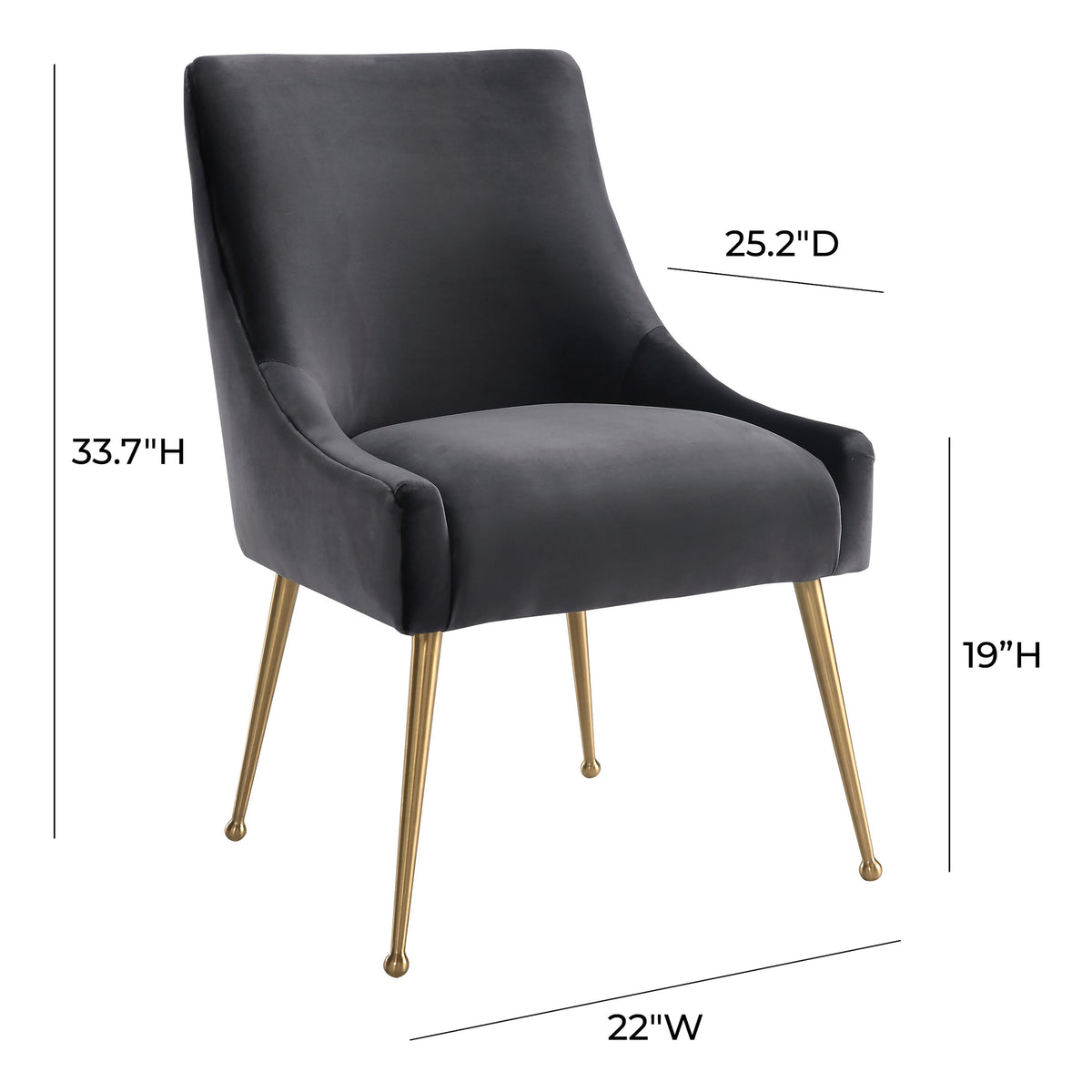 Beatrix Performance Velvet Dining Chair - View 33