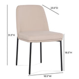 Sydney Performance Velvet Dining Chair - Set of 2 - View 16
