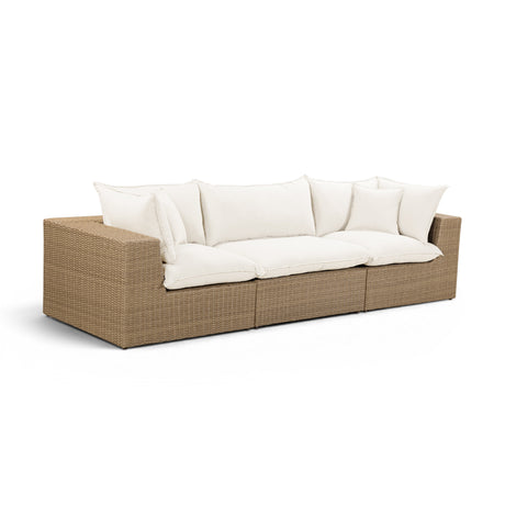 Cali synthetic wicker woven corner joint craftsmanship