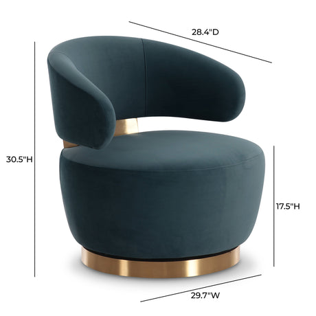 Austin Swivel Accent Chair - View 13