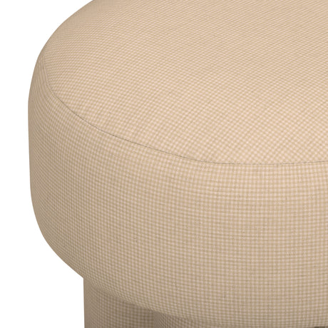 Masha Linen Accent Stool - View 18