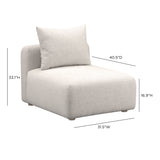 Hangover Modular Armless Chair - View 17
