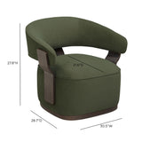 Madison Performance Swivel Accent Chair - View 30