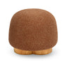 Oopa Swivel Ottoman isolated front view against a neutral white background