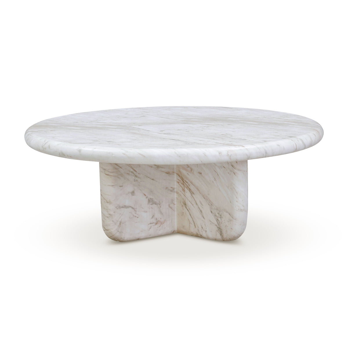 Juju Faux Marble Indoor/Outdoor Round Coffee Table (24"-32") - View 21