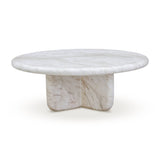 Juju Faux Marble Indoor/Outdoor Round Coffee Table (24"-32") - View 21