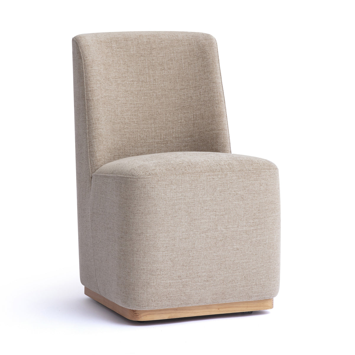 Melissa Performance Fabric Rolling Dining Chair - View 7