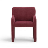 Detail shot of Crawley chair upholstery piping and heavy-duty stitching