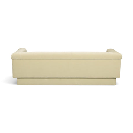 Jules 94-Inch Performance Velvet Sofa in pink velvet upholstery front angle