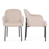 Sydney Performance Velvet Armchair - Set of 2 - View 9