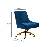 Beatrix Performance Velvet Office Swivel Chair - View 33