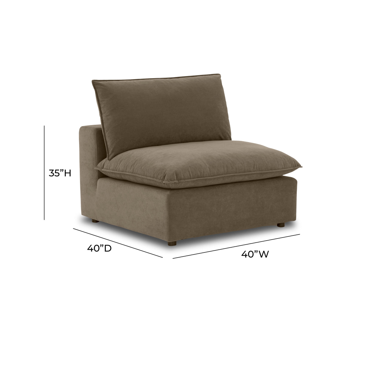 Cali Modular Armless Chair - View 44