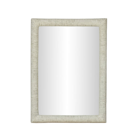 Orpheus 34"X47" Ribbed Faux Stone Rectangular Wall Mirror - View 2