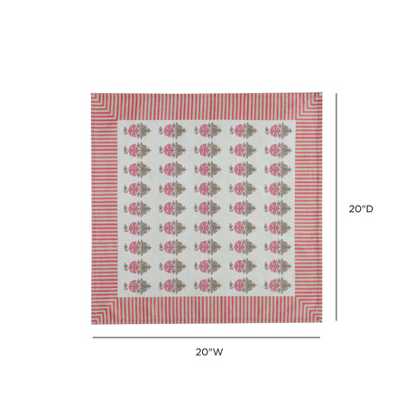 Crissy Cotton Canvas Printed Napkins - Set of 4 - View 18