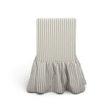 Gertrude Striped Performance Linen Skirted Dining Chair - View 24