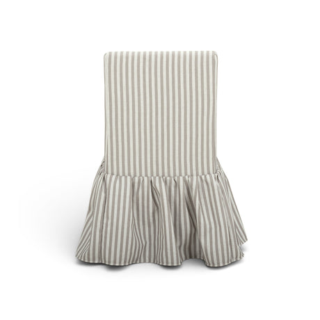 Gertrude Striped Performance Linen Skirted Dining Chair - View 24