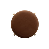 Oodle Performance Vegan Mohair Bar and Counter Stool angled perspective on hardwood flooring