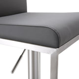 Amalfi Performance Vegan Leather Adjustable Stool - View 23