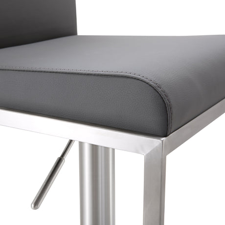 Amalfi Performance Vegan Leather Adjustable Stool - View 23