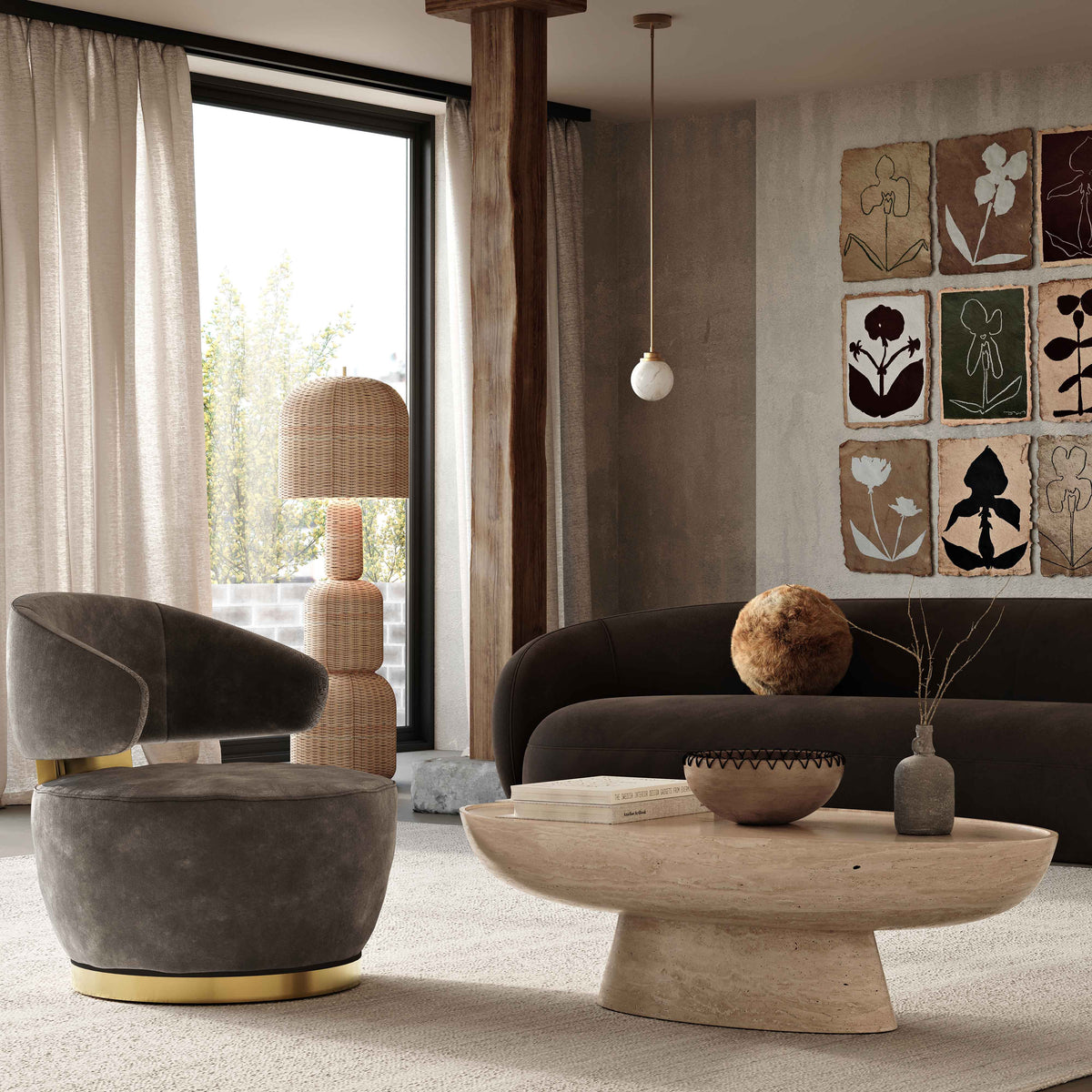 Austin Swivel Accent Chair - View 26