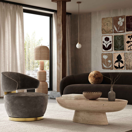 Austin Swivel Accent Chair - View 26